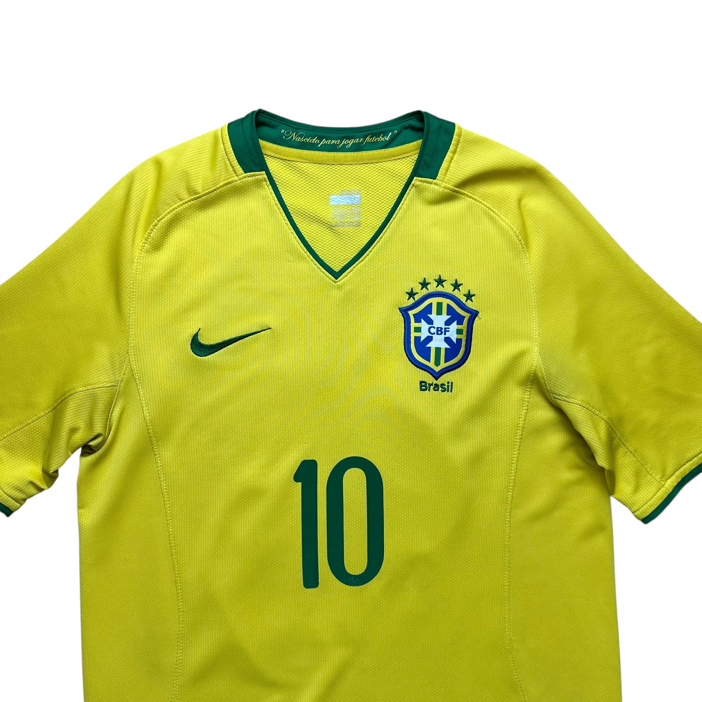 Brazil 2008 Home Shirt (S) Ronaldinho #10